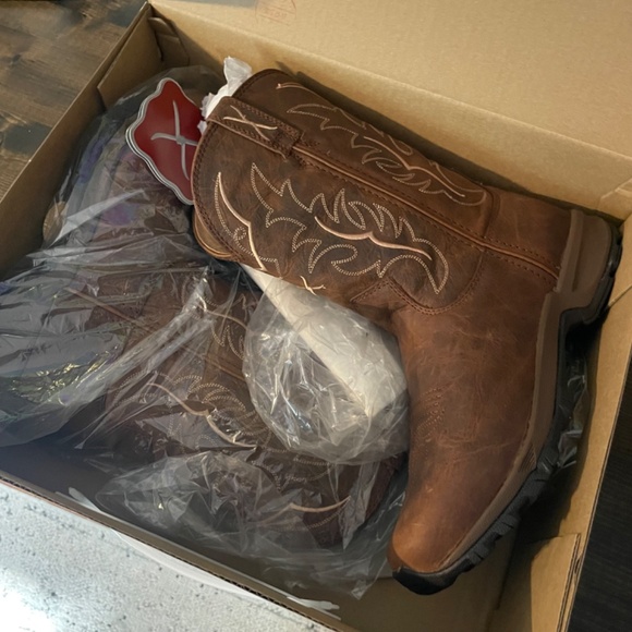 Twisted X Women’s hiker Boots D toe 10” RUST Size 10 - Picture 2 of 9